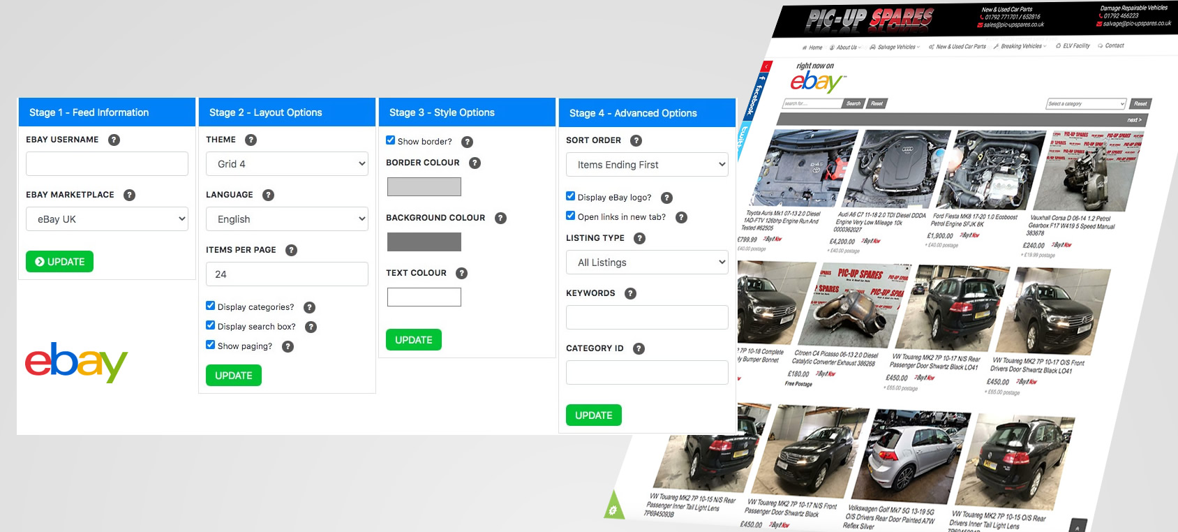 eBay listing tool